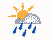 Sunny with showers