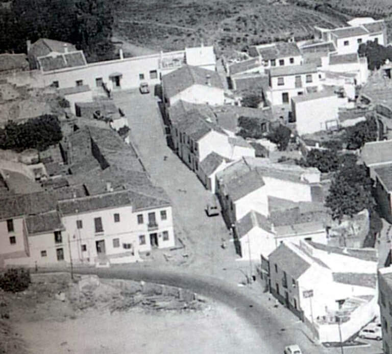 From the air El Diablito restautante , bottom left looking along Calle Andalucia