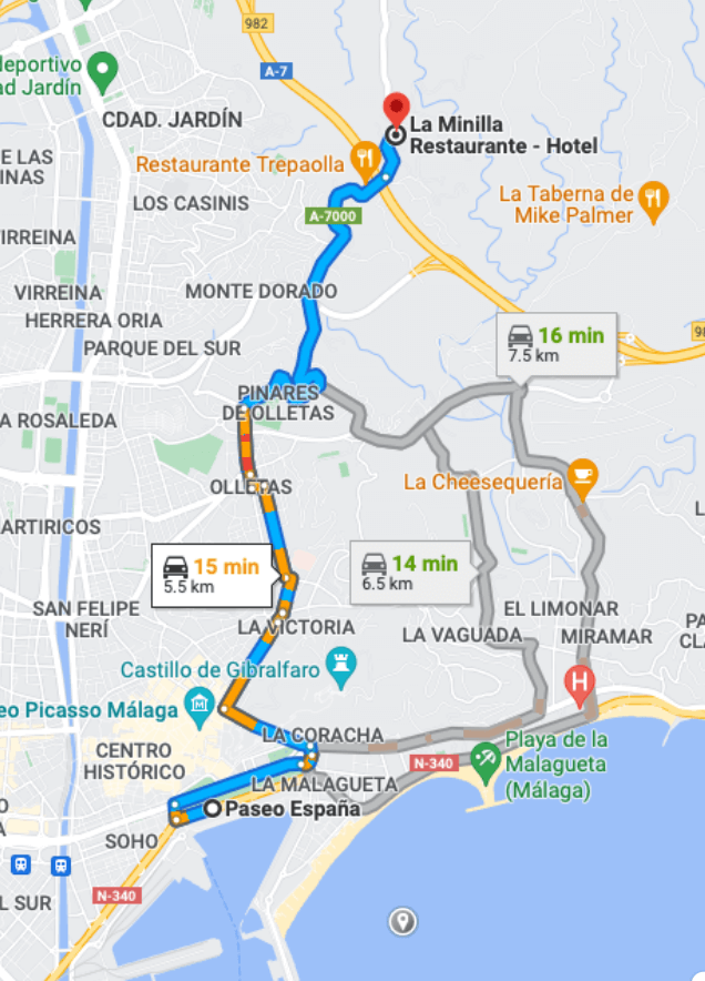 Malaga Map