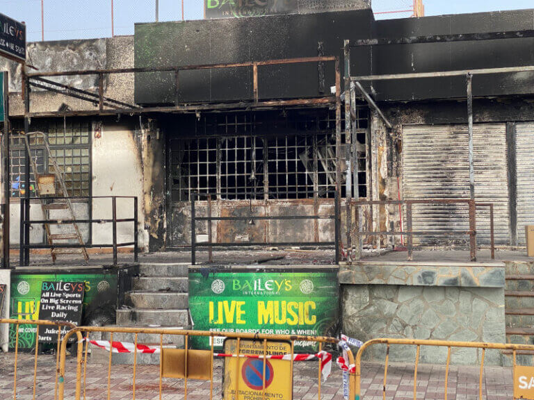 Baileys after the fire in September 2025